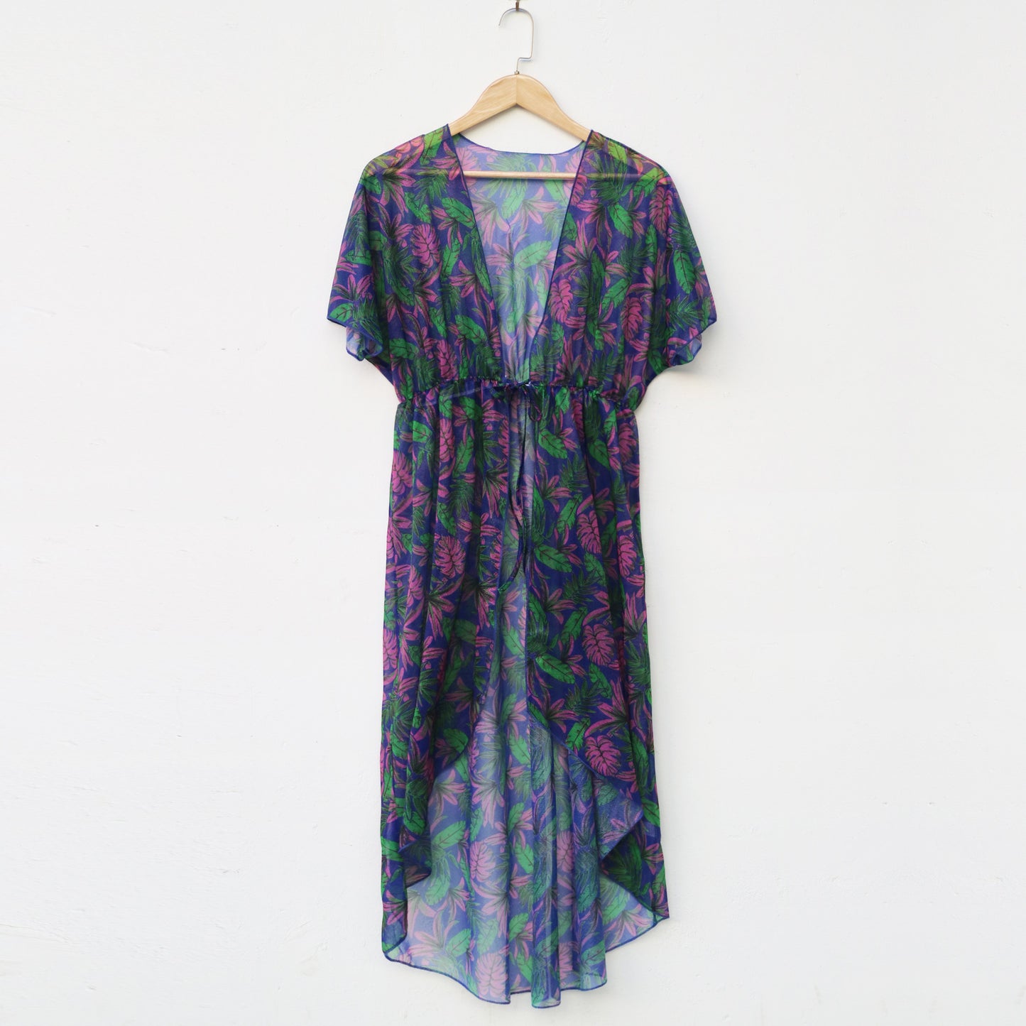Robe de plage transparente à motif floral pour femmes Chic und Stil