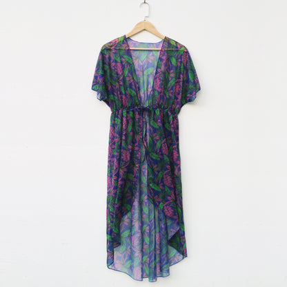 Robe de plage transparente à motif floral pour femmes Chic und Stil