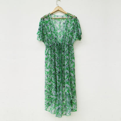 Robe de plage transparente à motif floral pour femmes Chic und Stil