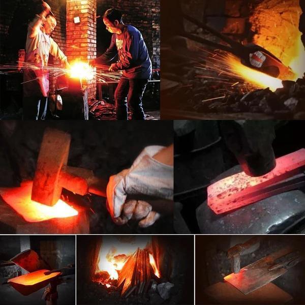 Couteau de Chef en Acier Serbe Forgé à Plein Tang. - ChicUndStil