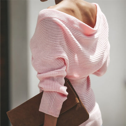 Pull-over tricot décolleté pour femmes avec design drapé et coupe décontractée Chic und Stil
