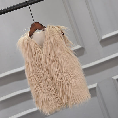 Dames Gilet en Fourrure Chic und Stil