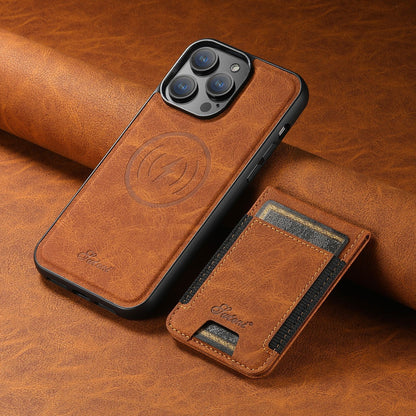 Chic and Style | Leather phone case with card holder and MagSafe compatibility
