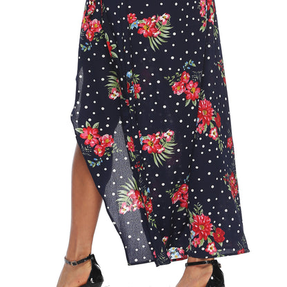 Robe maxi à manches longues à imprimé floral pour femmes Chic und Stil
