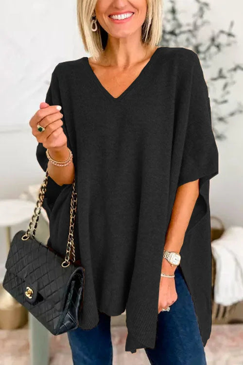 Chic und Stil | Pull polyvalent au style poncho