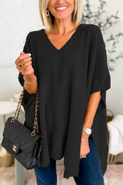 Chic und Stil | Pull polyvalent au style poncho