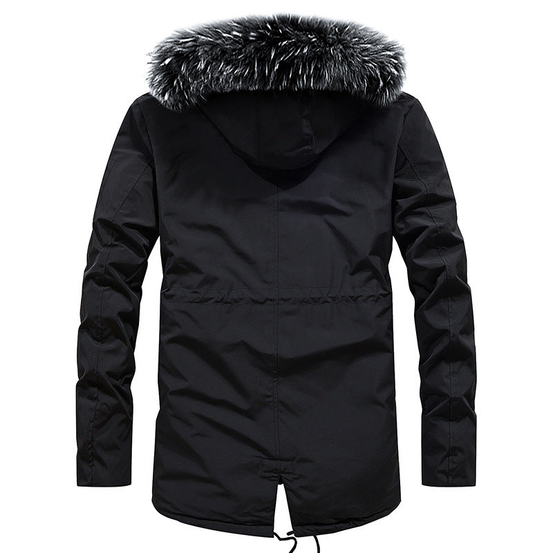 Men’s Outdoor Jacket with Removable Faux Fur Collar & Adjustable Hood | Chic und Stil