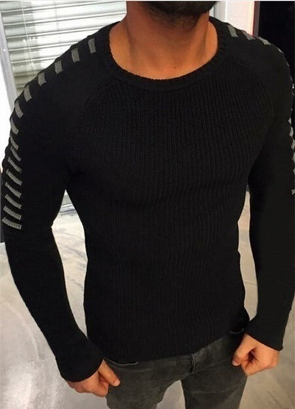 Knitted sweater for men with an innovative design and structured sleeves Chic and Style