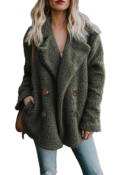 Dames Écharpe Boucle Douillette avec double patte de boutonnage Chic und Stil