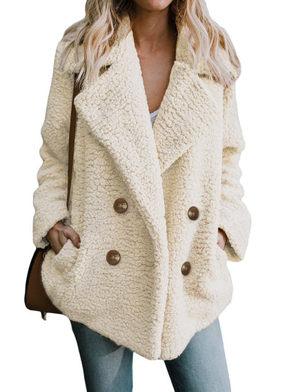 Dames Écharpe Boucle Douillette avec double patte de boutonnage Chic und Stil