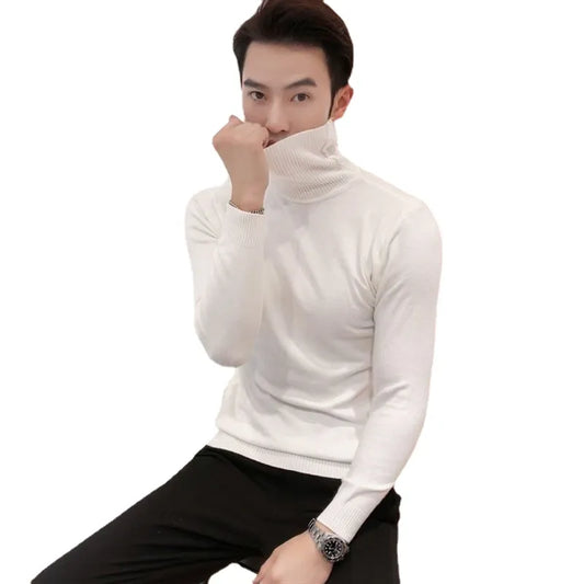 Men’s Merino Wool Turtleneck Sweater, Elegant & Comfortable | Chic und Stil