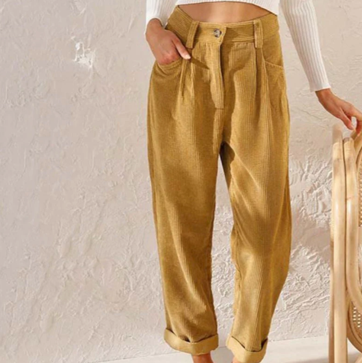 Chic and Style | Casual Corduroy Leisure Pants
