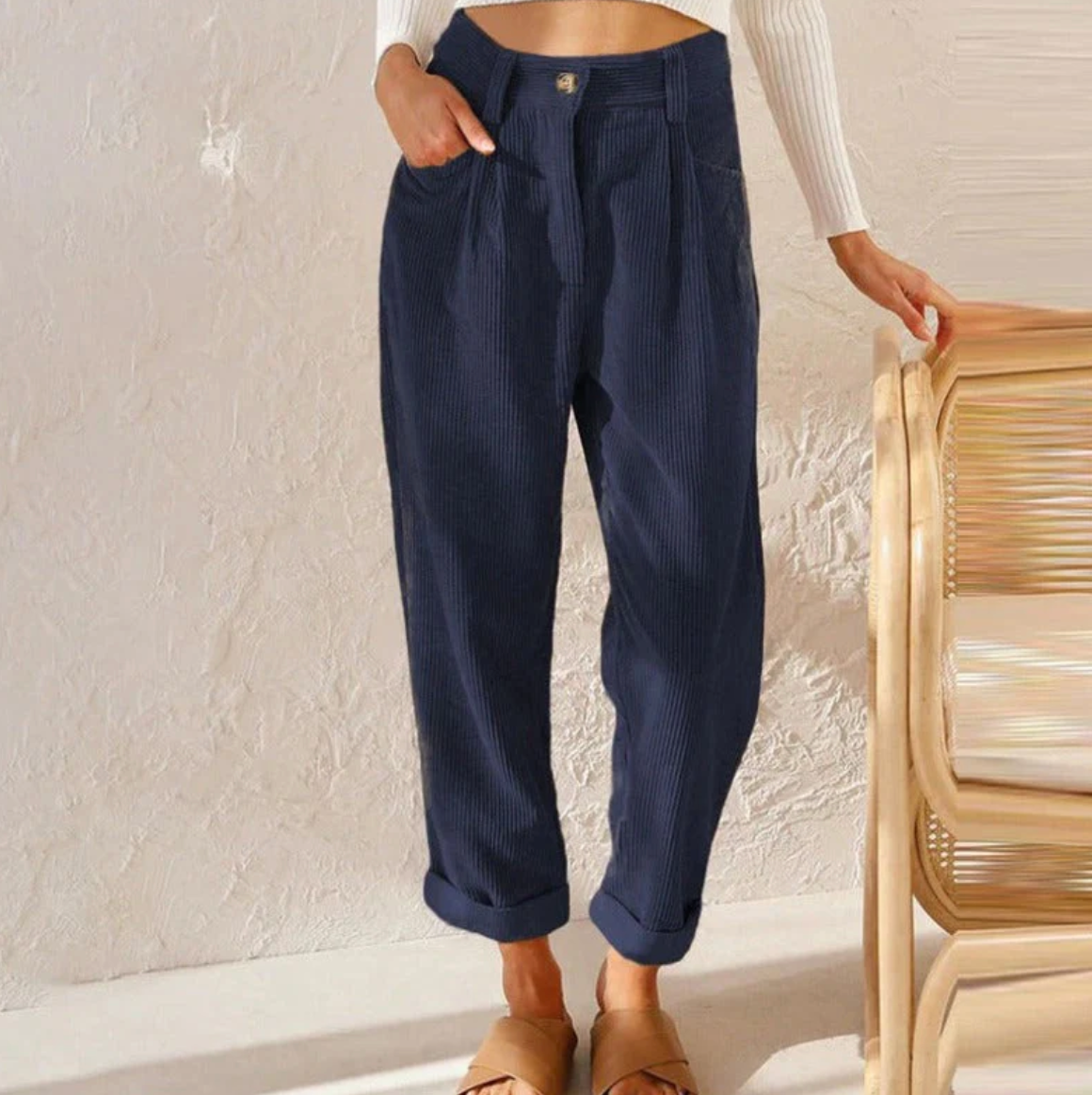 Chic and Style | Casual Corduroy Leisure Pants