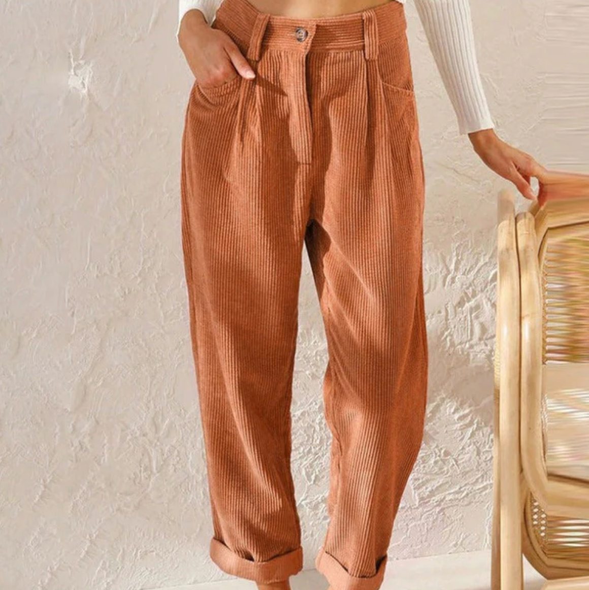 Chic and Style | Casual Corduroy Leisure Pants