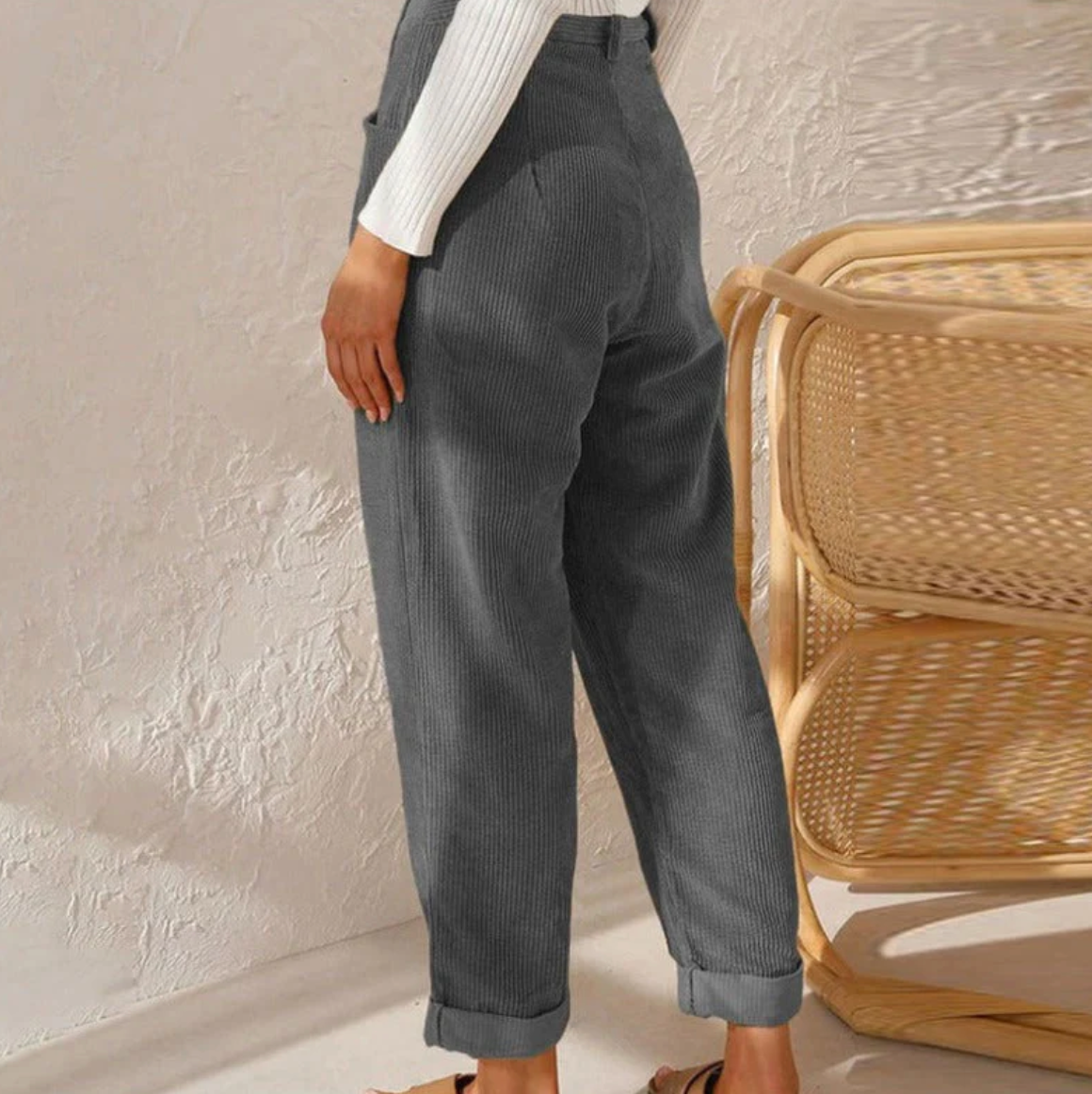 Chic and Style | Casual Corduroy Leisure Pants