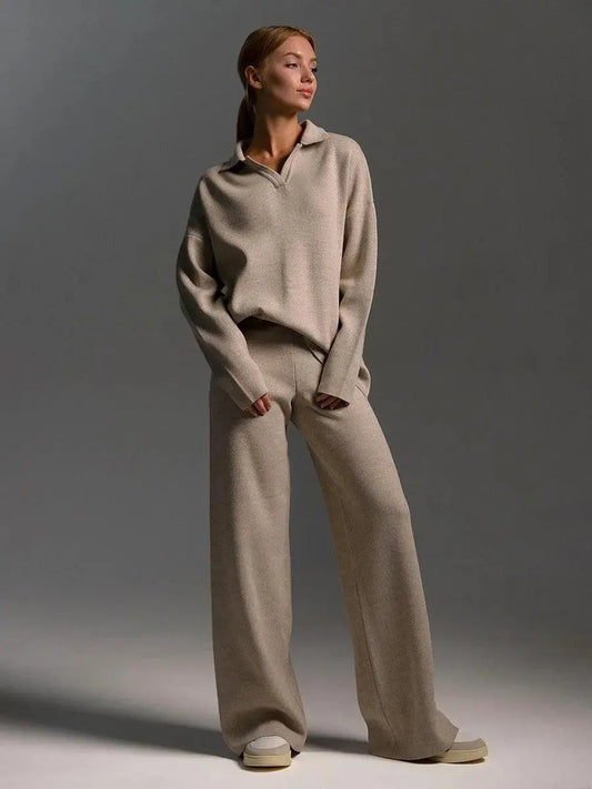 Chic and Style | Women's Warm Knitted Jogging Set 