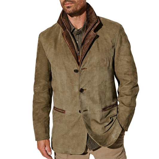 Chic und Stil | Vintage Suede Jacket for Men
