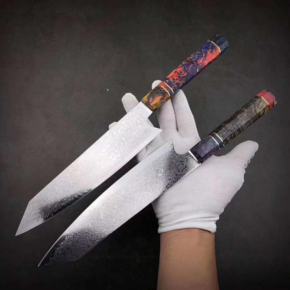 Couteau de Chef Japonais - Lame en Acier Damas - ChicUndStil