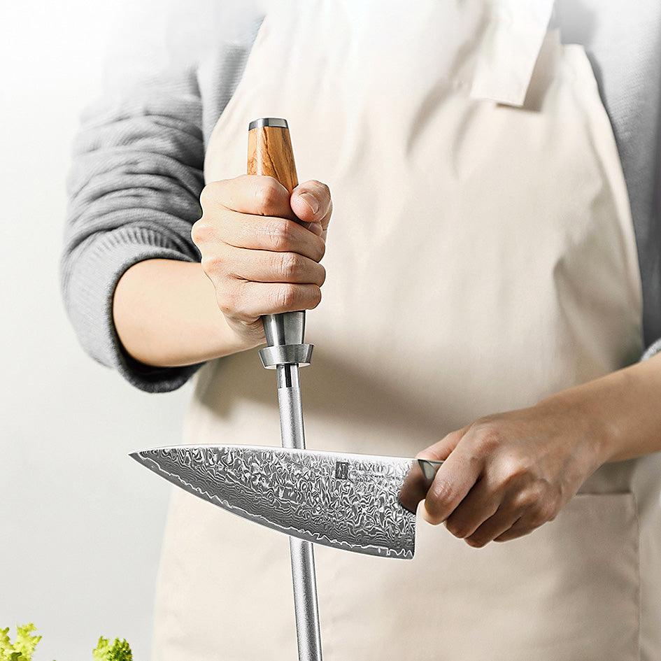 Aiguiseur de Couteaux en Acier Carbone Diamant - ChicUndStil