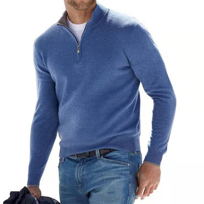 Chic und Stil | Pull à col en V - Sweat-shirt pour hommes avec fermeture éclair