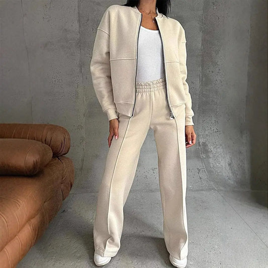 Ensemble Chic Minimaliste Jacket ChicUndStil Blanc cassé S 