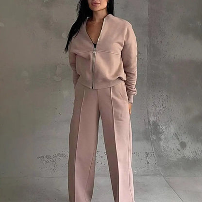 Ensemble Chic Minimaliste Jacket ChicUndStil Rose S 