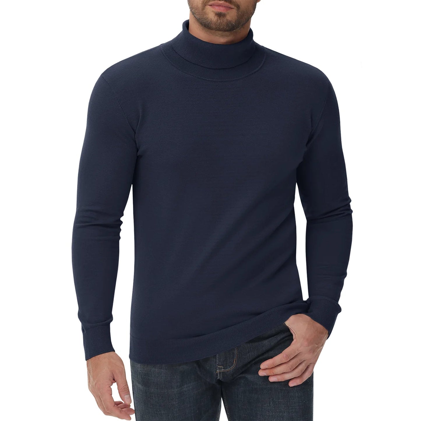Chic und Stil | Pull à col roulé - Homme Slim Fit