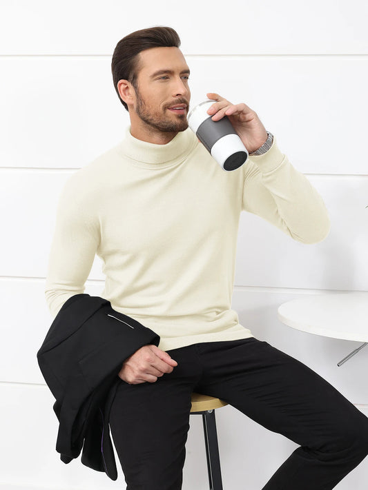 Chic und Stil | Pull à col roulé - Homme Slim Fit