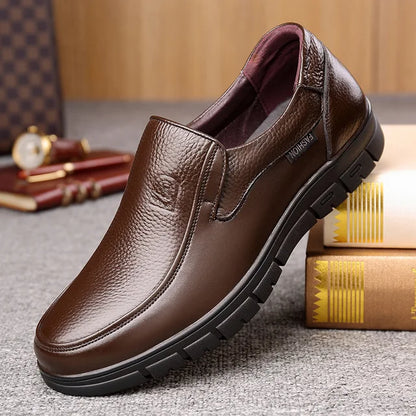 Chic und Stil - Chaussures décontractées pour hommes en cuir véritable