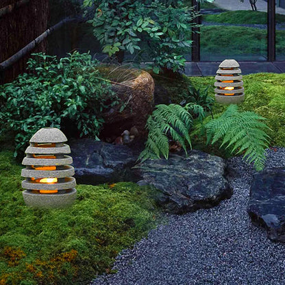Lampe de Jardin Extérieure de Style Japonais - Luminaire LED Énergétiquement Efficace avec une Durée de Vie de 50 000 Heures-Luminaires d'extérieur / solaires-ChicUndStil