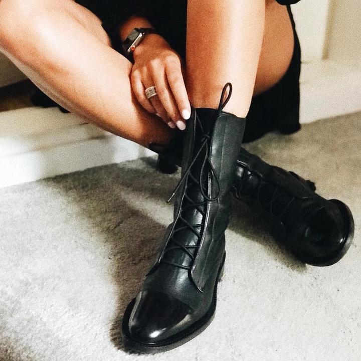 Chic und Stil | Bottines vintage à talons pour femmes