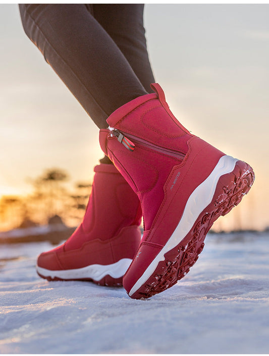 Chic und Stil | Bottes de neige - Résistantes à l'eau mi-hautes avec semelle antidérapante