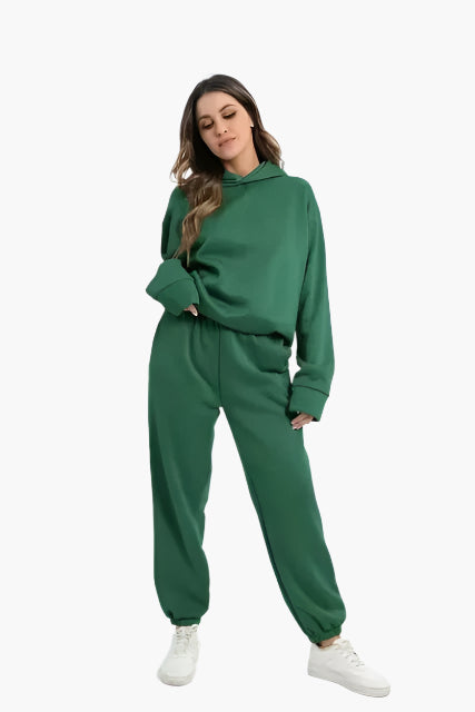 Chic und Stil | Hoodie & Jogging Pants Set - Winter Leisure Set, Casual Relaxed Outfit