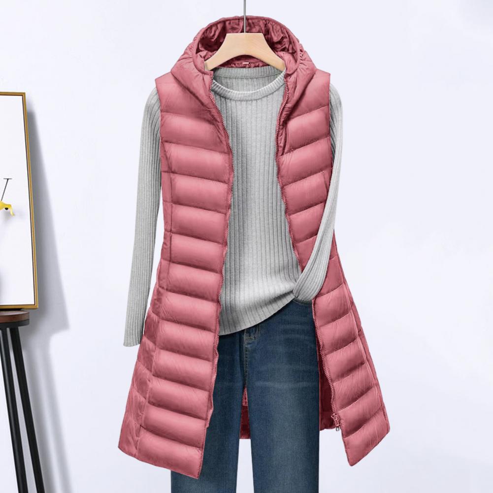 Chic und Stil | Longer Bodywarmer Comfortable, Elegant, Longer Padded Jacket