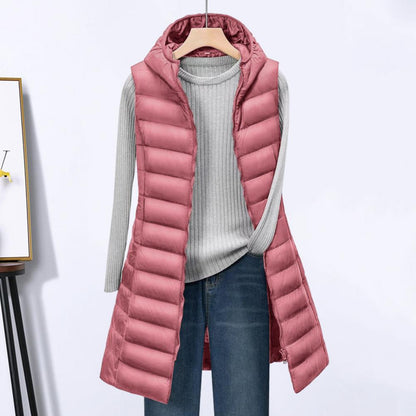 Chic und Stil | Longer Bodywarmer Comfortable, Elegant, Longer Padded Jacket