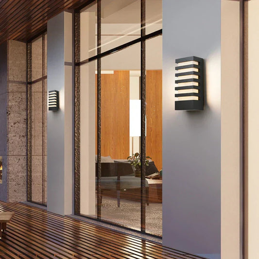 Lampe Murale Moderne Étanche en Aluminium - Lampes Murales Intérieures et Extérieures Élégantes-Luminaires d'extérieur / solaires-ChicUndStil
