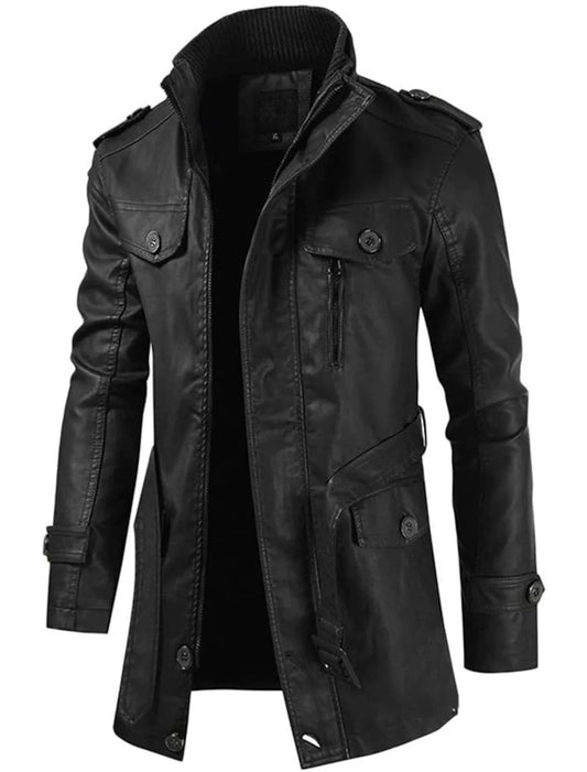 Chic Und Stil | Simple Stylish Leather Jacket for Men