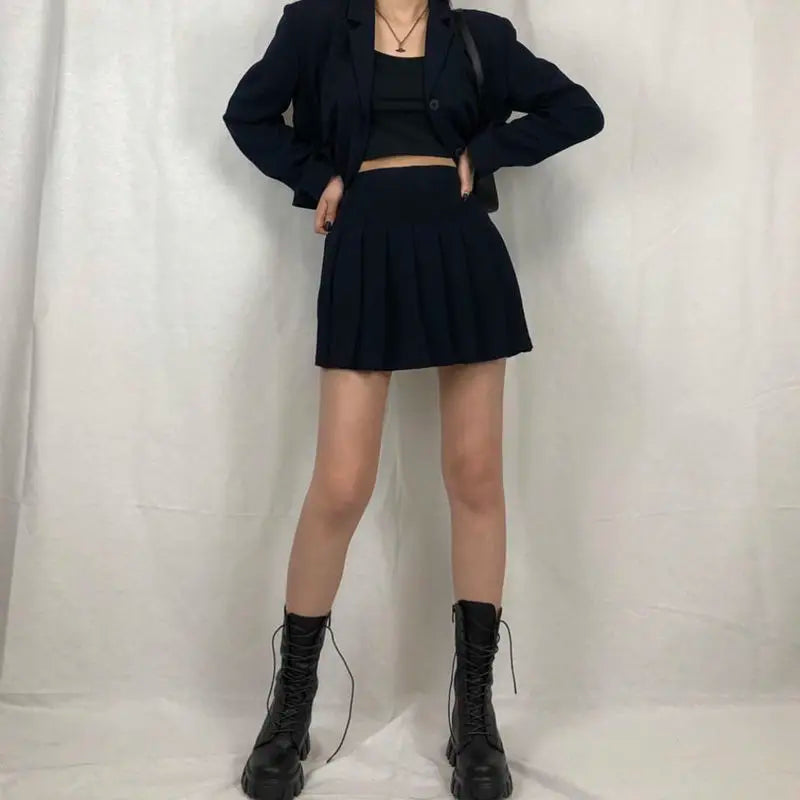 Chic und Stil | Mid-calf boots for women with sporty sole and warm lining