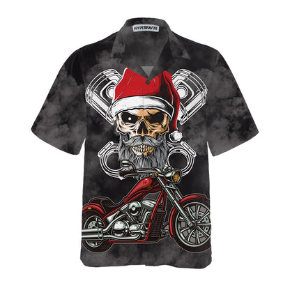 Chic und Stil | Ne sous-estimez jamais un vieil homme avec un t-shirt hawaïen de Noël à moto, meilleur cadeau de moto pour Noël