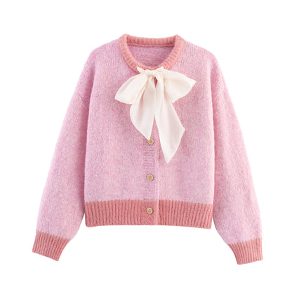 Dames pull-over confortable avec fermeture à nœud Chic und Stil