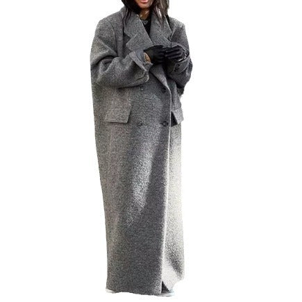 Ladies Oversized Wool Coat Chic and Style