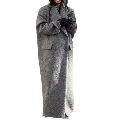 Ladies Oversized Wool Coat Chic and Style