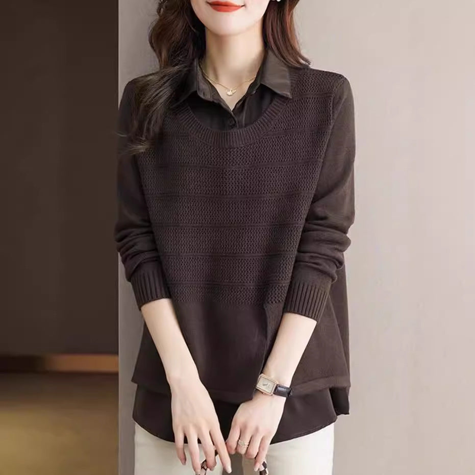 Layered fashion pullover for women with Chic and Style structure