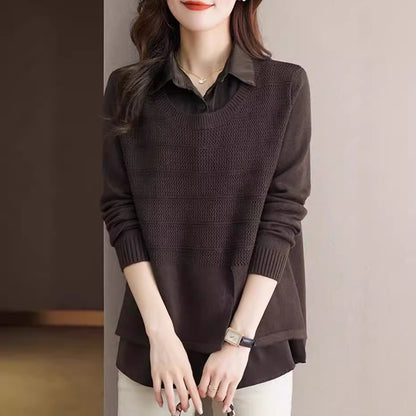 Layered fashion pullover for women with Chic and Style structure