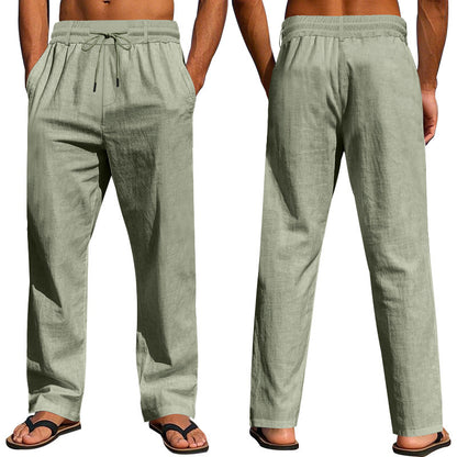 Men's casual pants with elastic waistband and side pockets Chic and Style