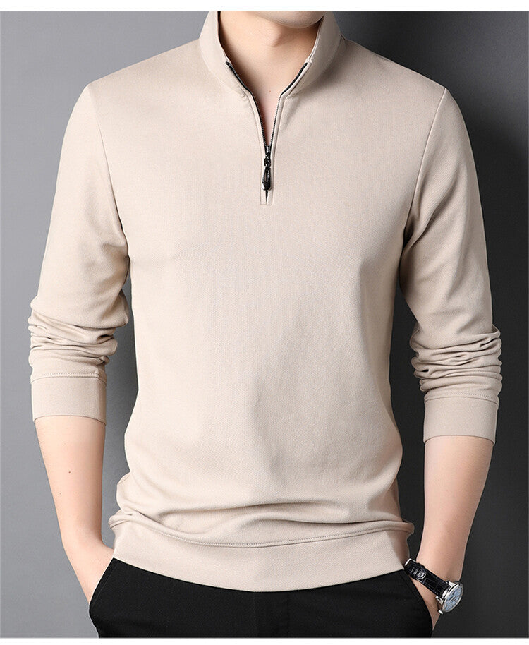 Men's turtleneck pullover with zipper Chic und Stil
