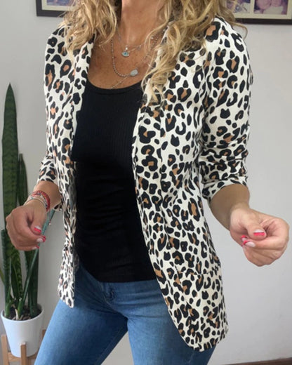 Blazer femme à imprimé animal Chic und Stil