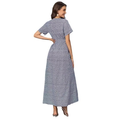 Robe maxi à encolure en V à imprimé floral Chic und Stil
