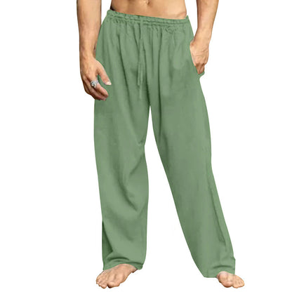 Men's Comfortable Relaxation Pants with Elastic Waist and Side Pockets Chic and Style