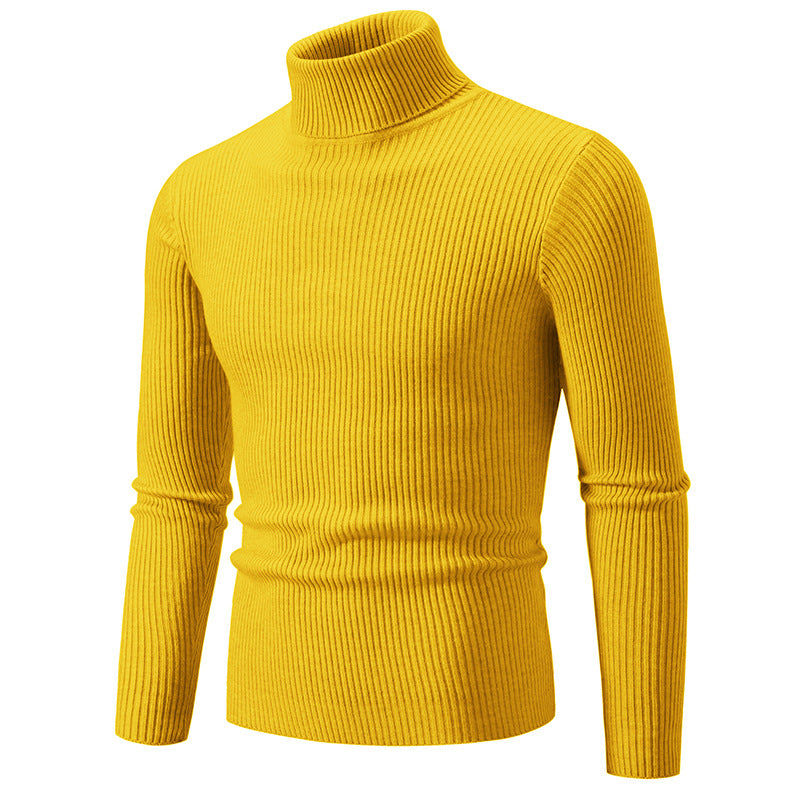 Pull à col roulé pour hommes en qualité ribbed haut de gamme Chic und Stil